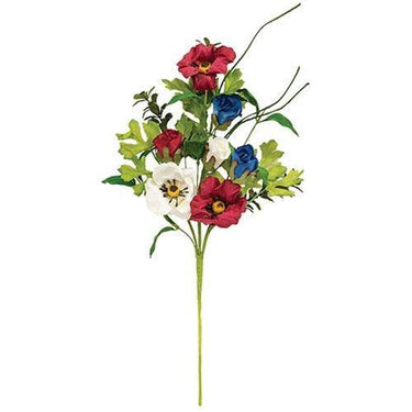 Americana Rose & Poppy Spray - The Fox Decor